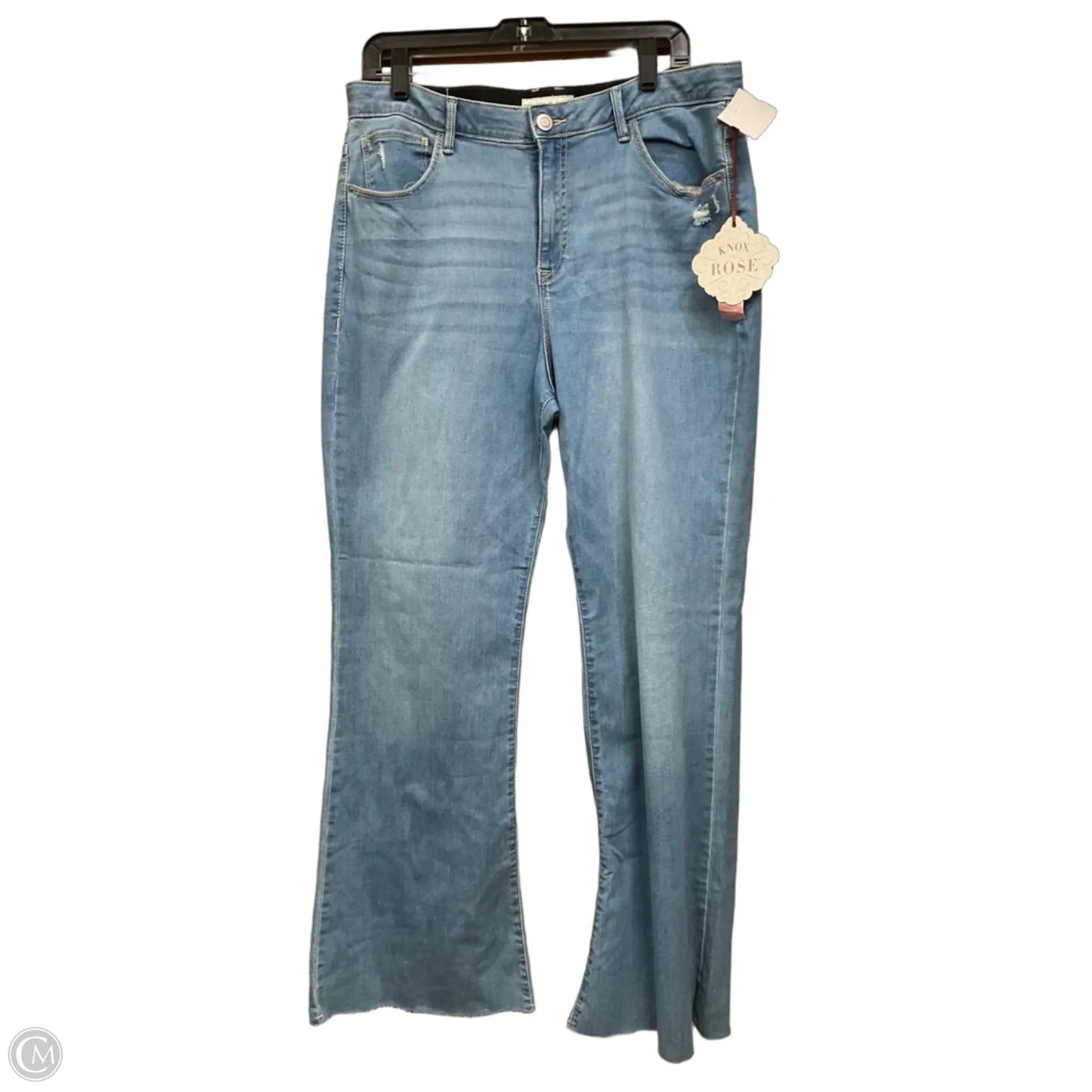 Jeans Flared By Knox Rose In Blue Denim, Size: 16