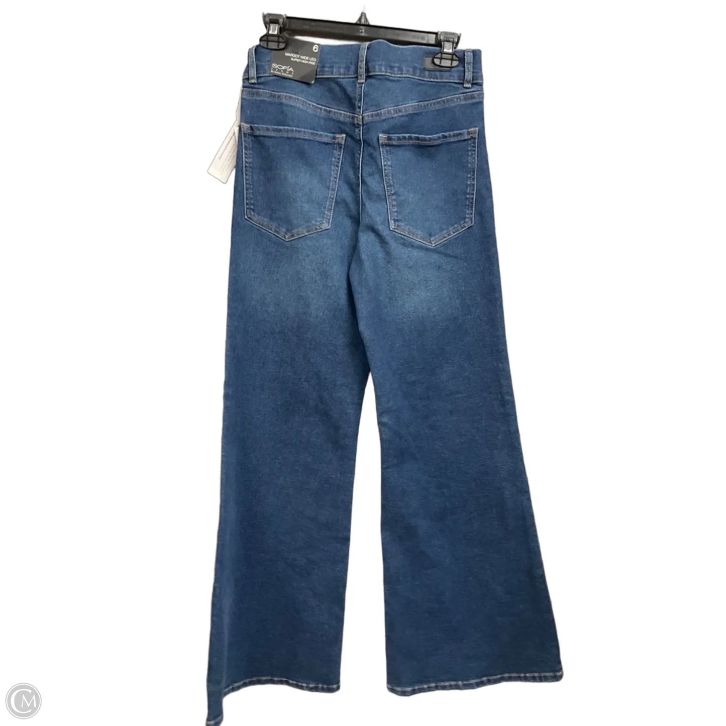 Jeans Wide Leg By Sofia By Sofia Vergara In Blue Denim, Size: 6