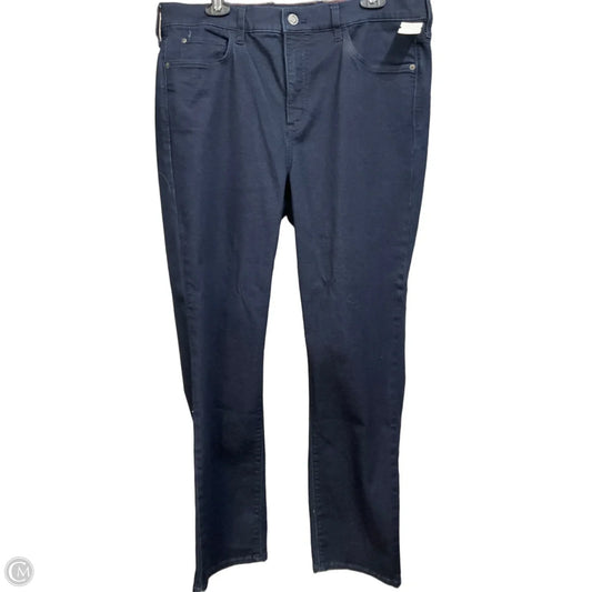 Jeans Straight By Eddie Bauer In Blue Denim, Size: 16
