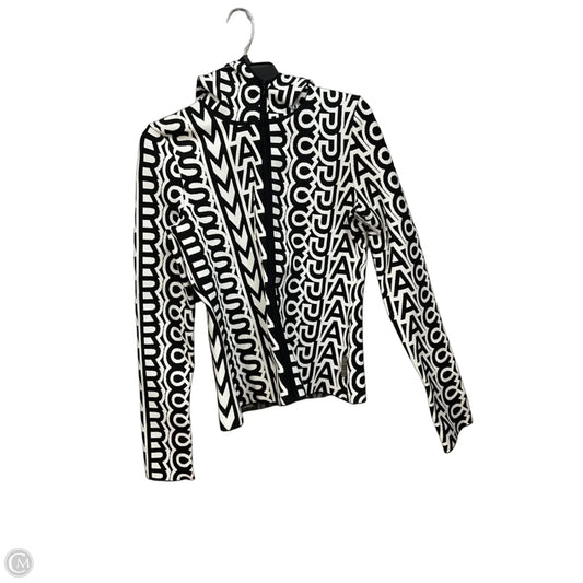 Jacket Luxury Designer By Marc Jacobs In Black & White, Size: M