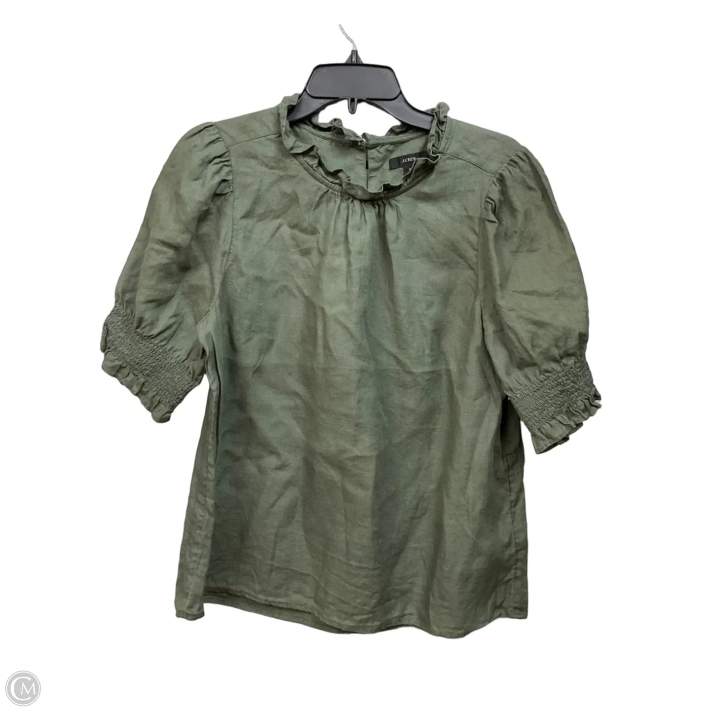 Top Short Sleeve By J. Crew In Green, Size: M