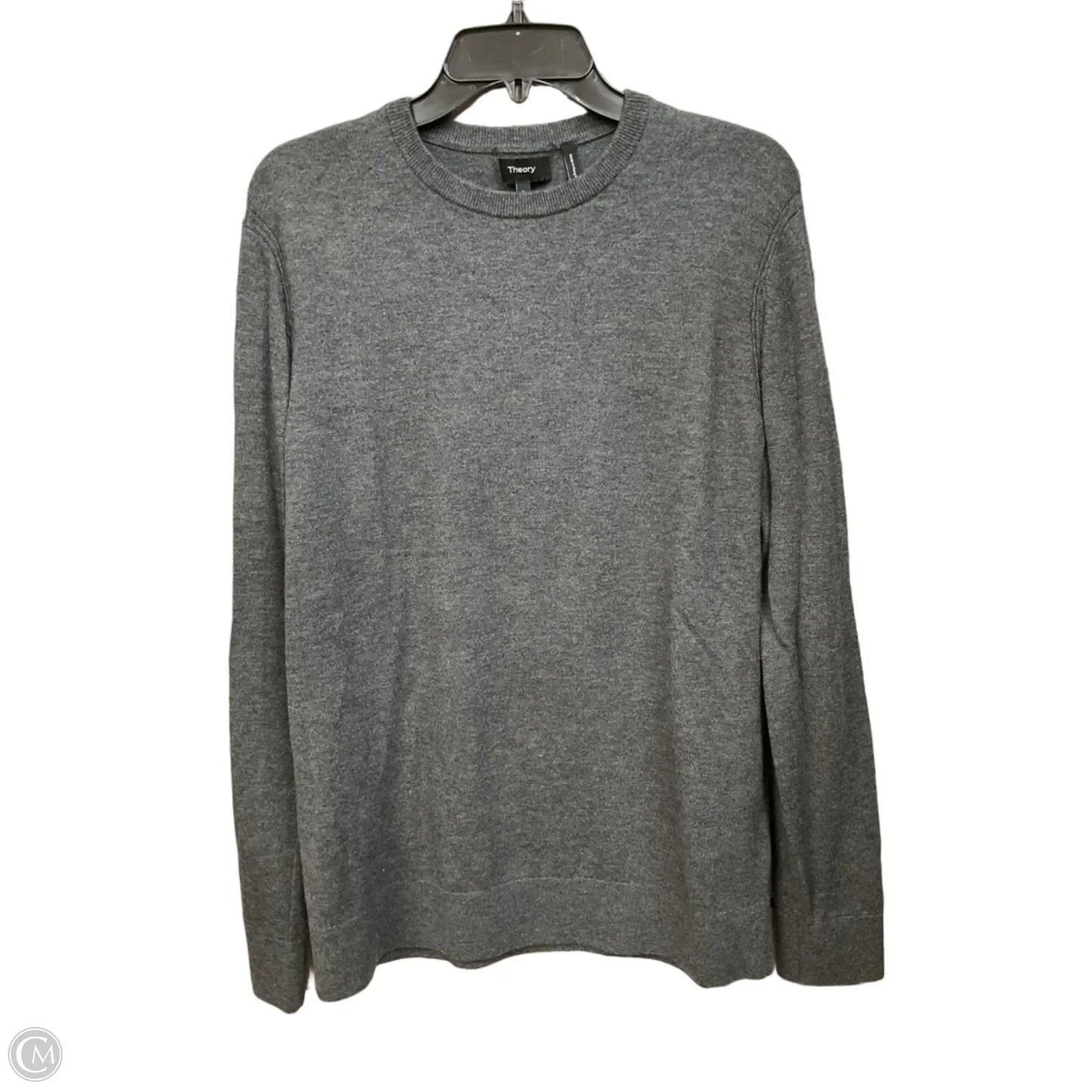 Top Long Sleeve By Theory In Grey, Size: L