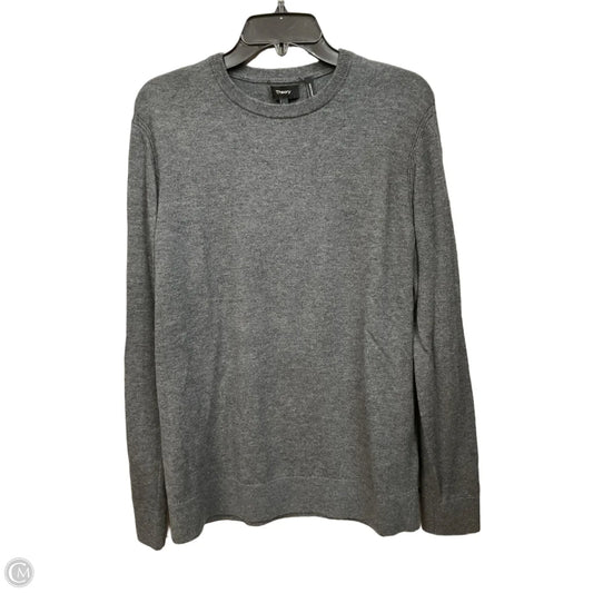 Top Long Sleeve By Theory In Grey, Size: L