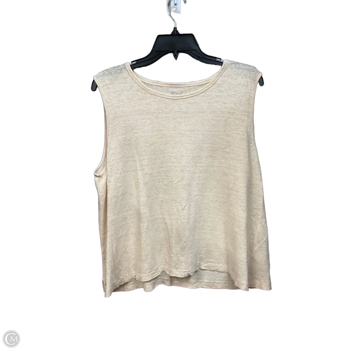 Top Sleeveless By J. Crew In Beige, Size: L