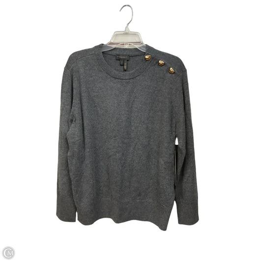 Top Long Sleeve By Donna Karan In Grey, Size: L