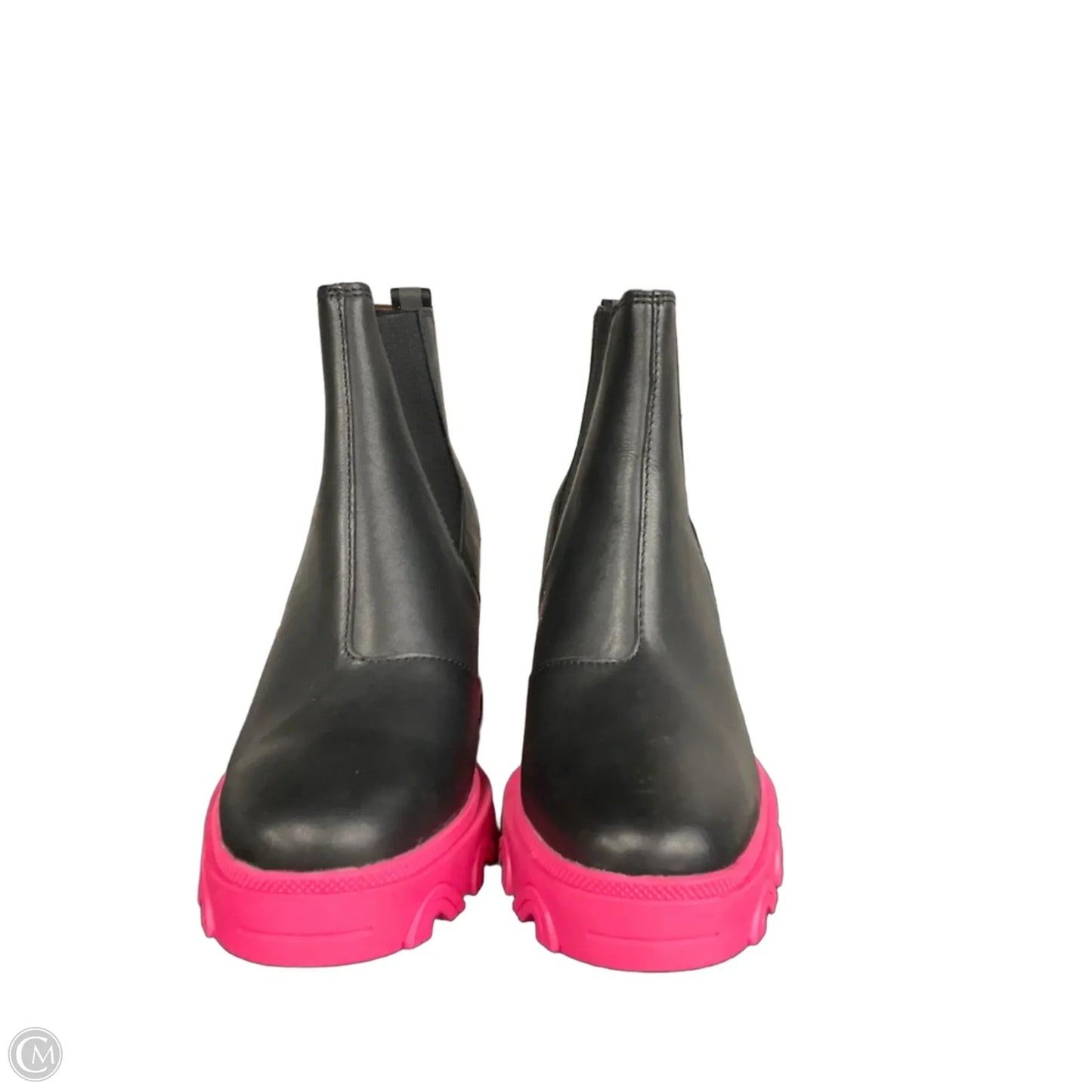 Boots Ankle Heels By Sorel In Black & Pink, Size: 11