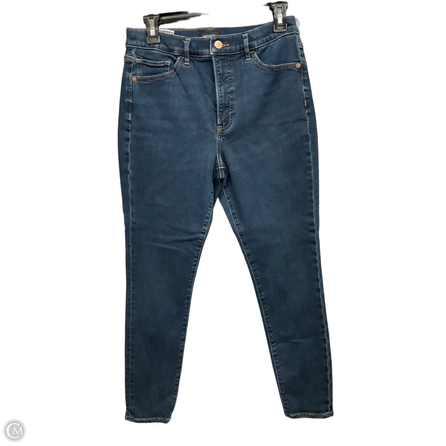 Jeans Skinny By Express In Blue Denim, Size: 6