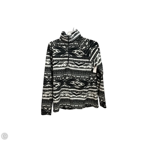 Athletic Fleece By Eddie Bauer In Black & White, Size: M