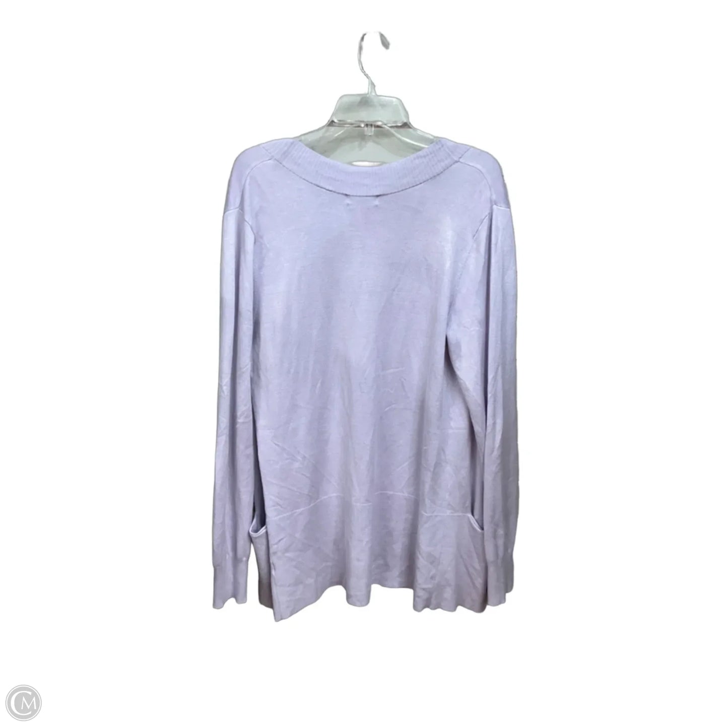 Cardigan By Tahari In Purple, Size: L