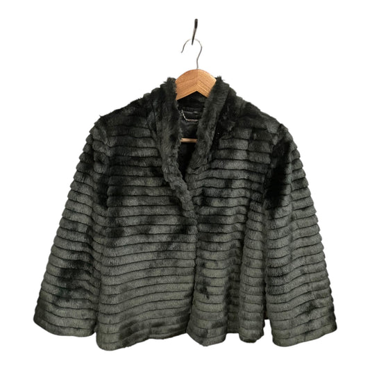 Coat Faux Fur & Sherpa By Express In Black, Size: M