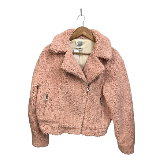 Jacket Faux Fur & Sherpa By Urban Outfitters In Pink, Size: S