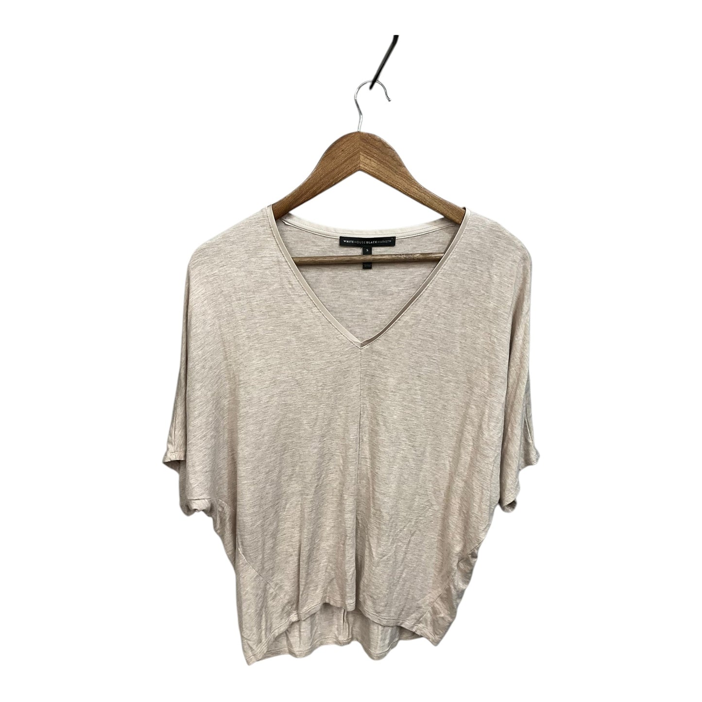 Top Short Sleeve By White House Black Market In Tan, Size: S