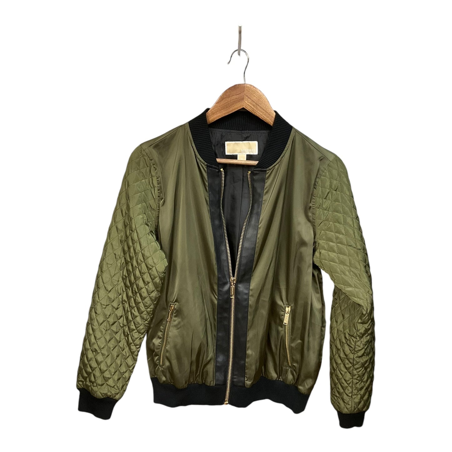 Jacket Puffer & Quilted By Michael By Michael Kors In Green, Size: M