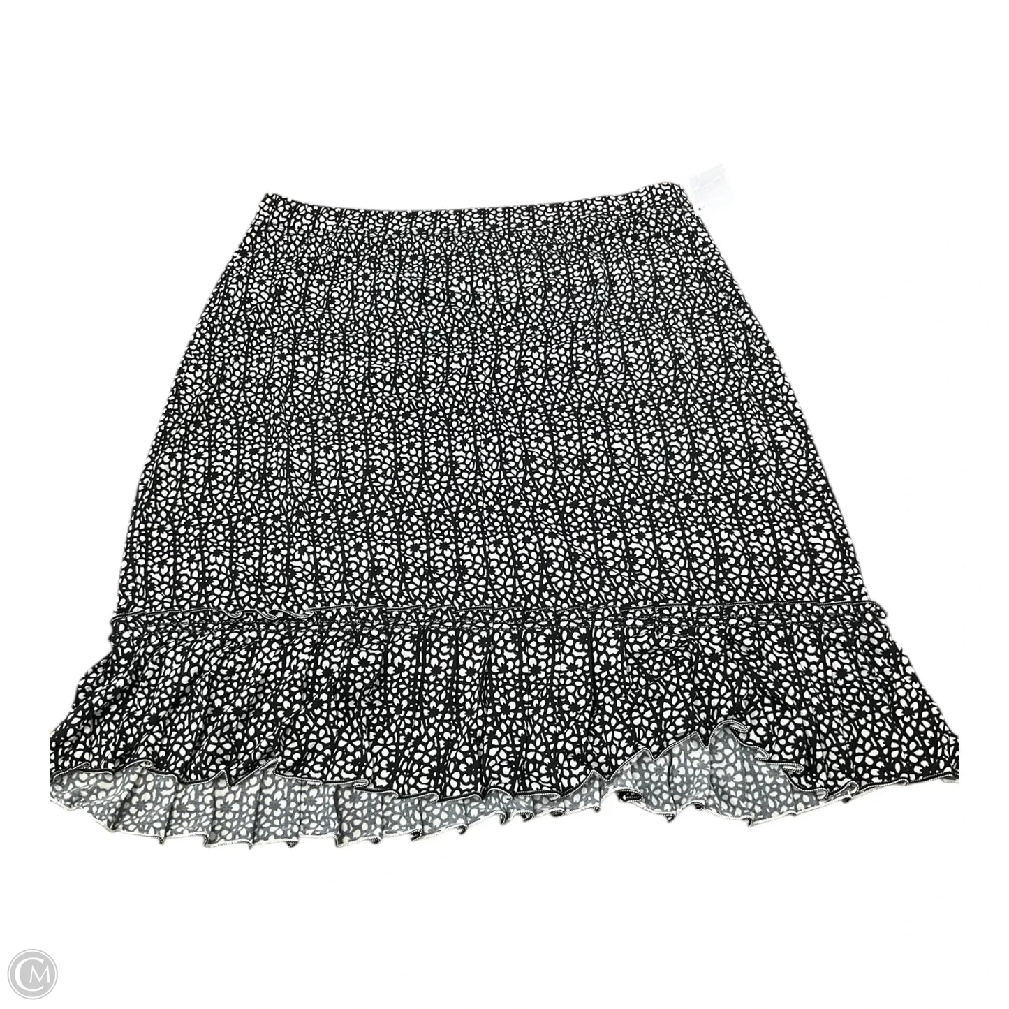 Skirt Mini & Short By Max Studio In Black & White, Size: M