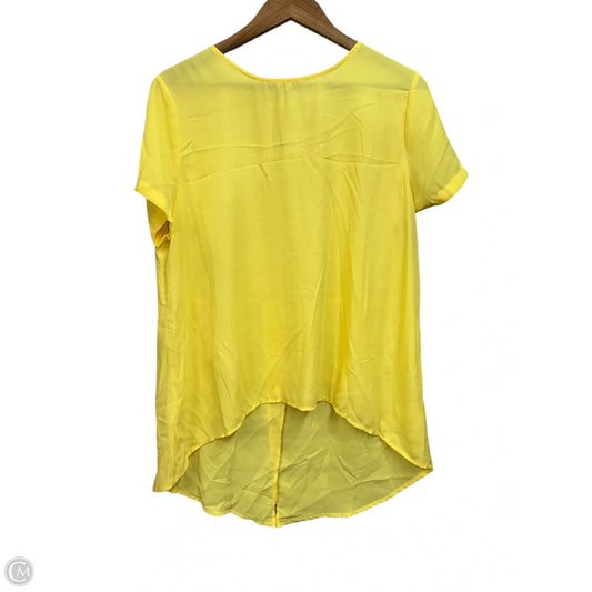 Top Short Sleeve By Meraki In Yellow, Size: Xl