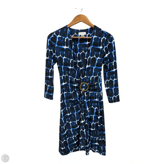 Dress Casual Midi By Calvin Klein In Multi-colored, Size: S