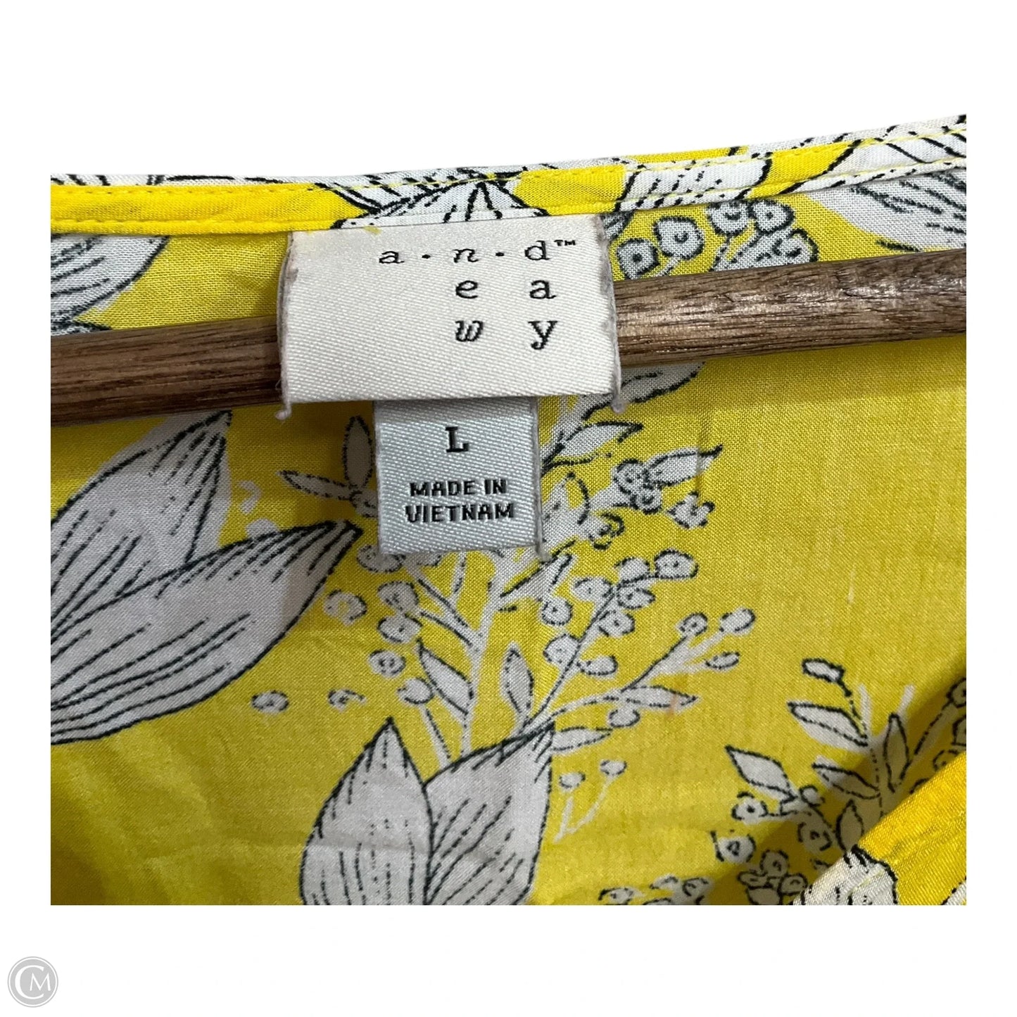 Top Long Sleeve By A New Day In Yellow, Size: L