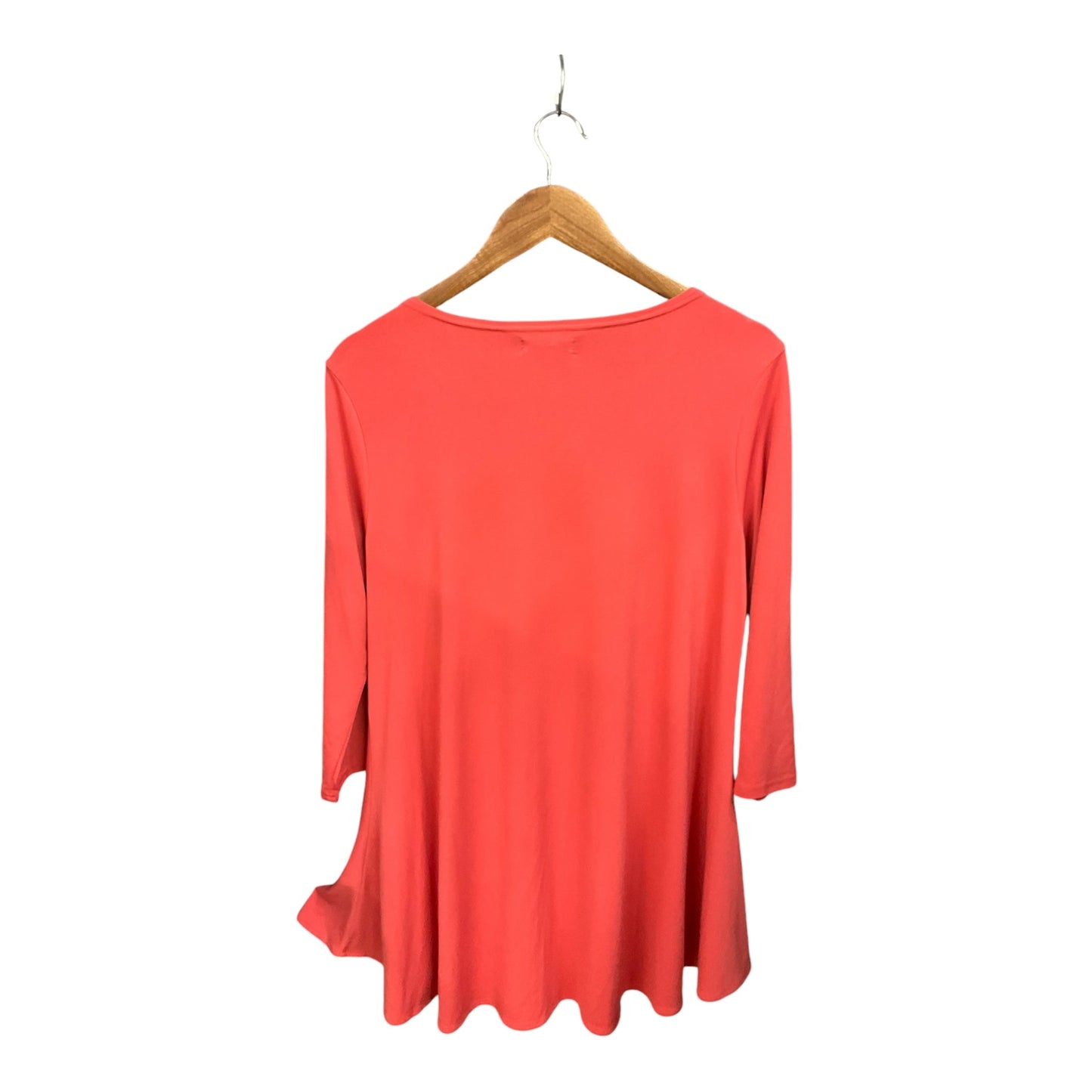 Top Long Sleeve By Alfani In Coral, Size: M