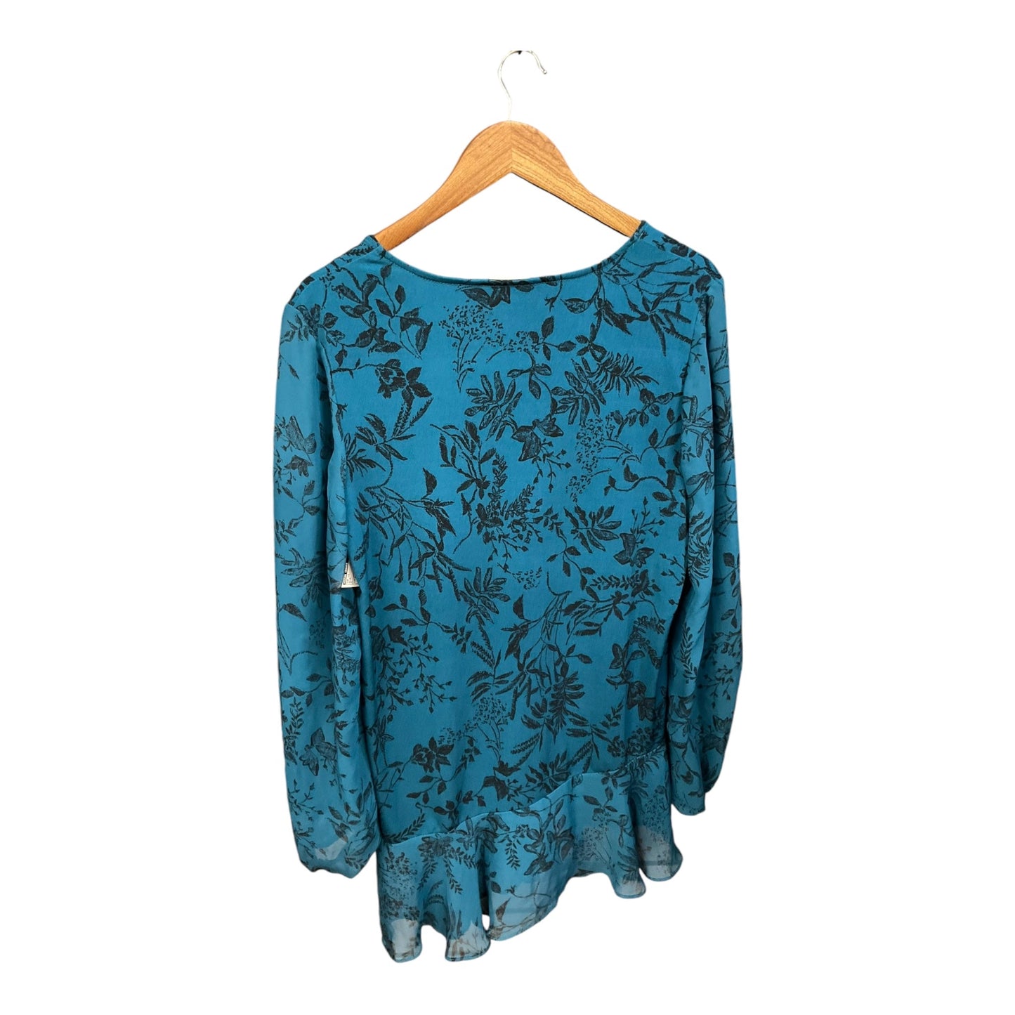 Top Long Sleeve By Susan Graver In Blue, Size: M