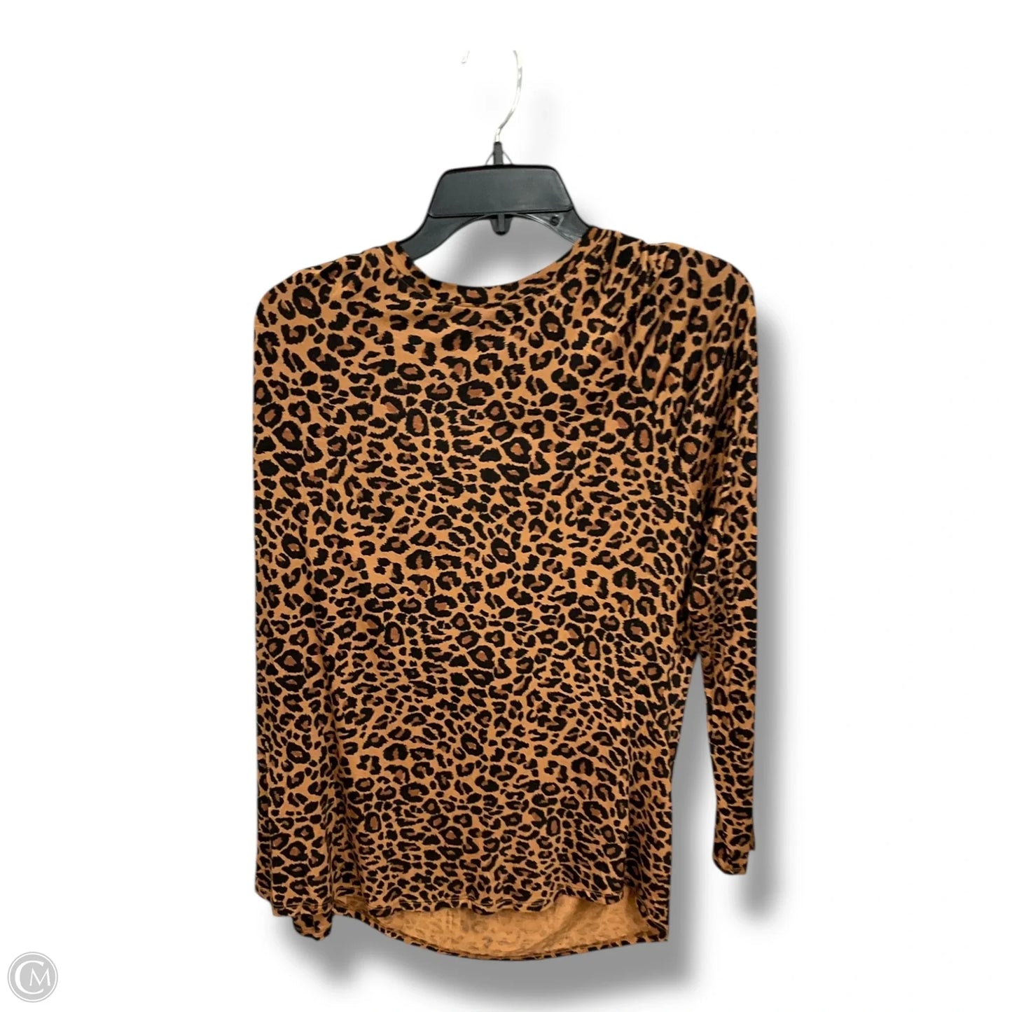 Top Long Sleeve By Time And Tru In Animal Print, Size: Xxl