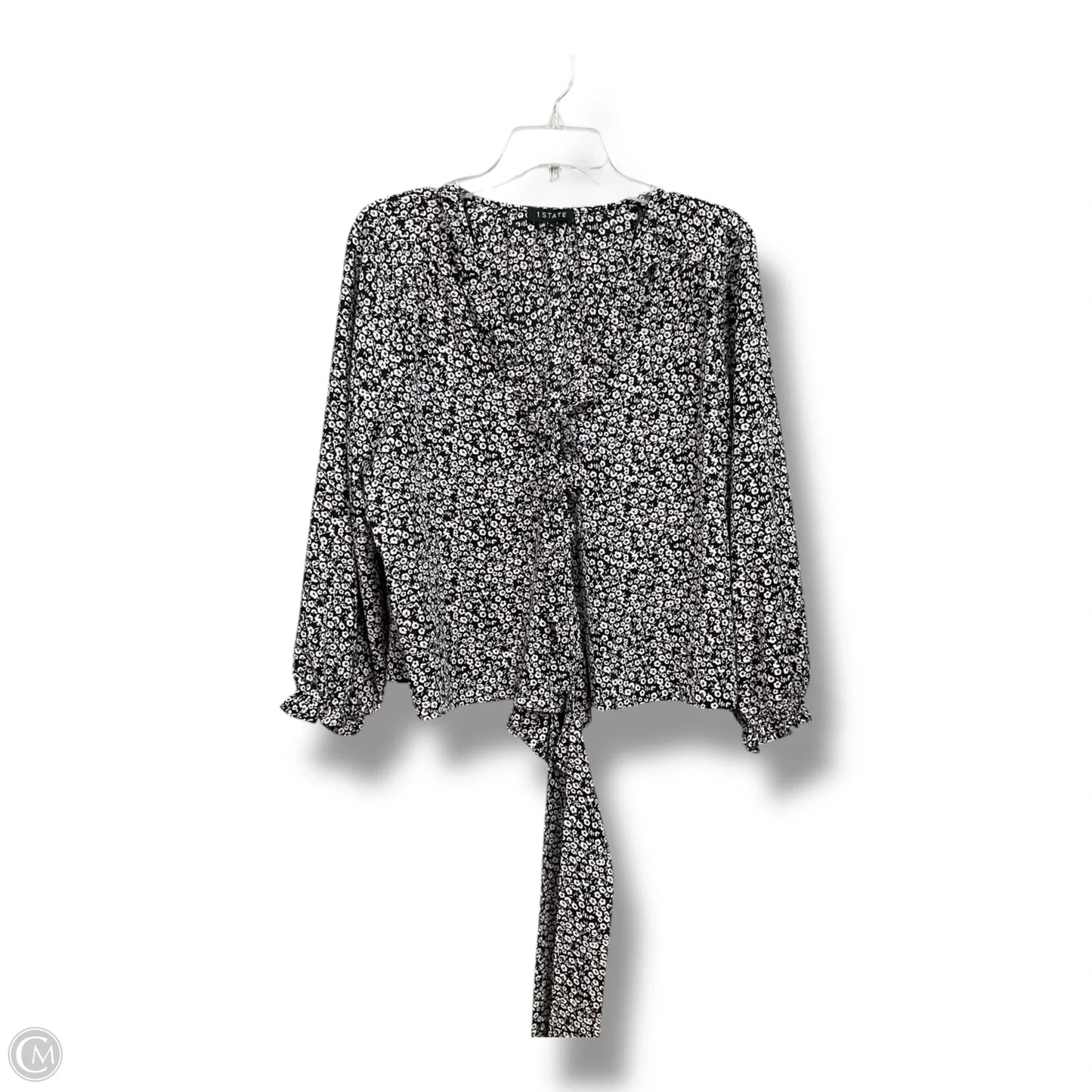 Blouse Long Sleeve By 1.state In Floral Print, Size: L