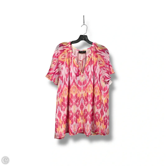 Top Short Sleeve By Lane Bryant In Multi-colored, Size: 3x