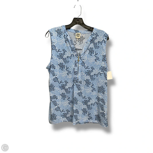 Top Sleeveless By Anne Klein In Multi-colored, Size: L
