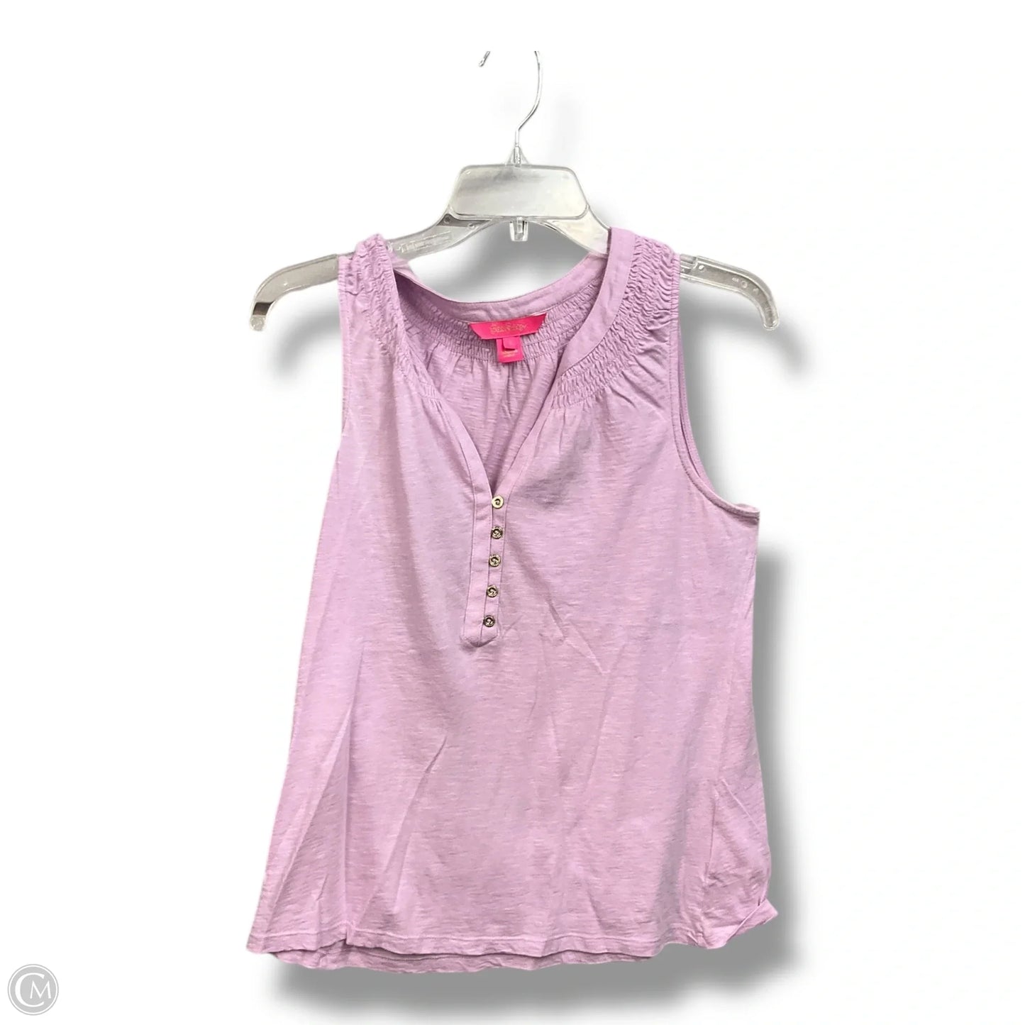 Top Sleeveless Designer By Lilly Pulitzer In Purple, Size: S