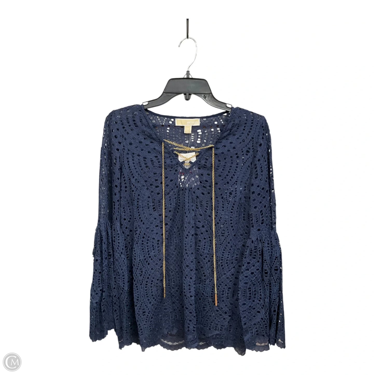 Top Long Sleeve By Michael By Michael Kors In Navy, Size: Xs