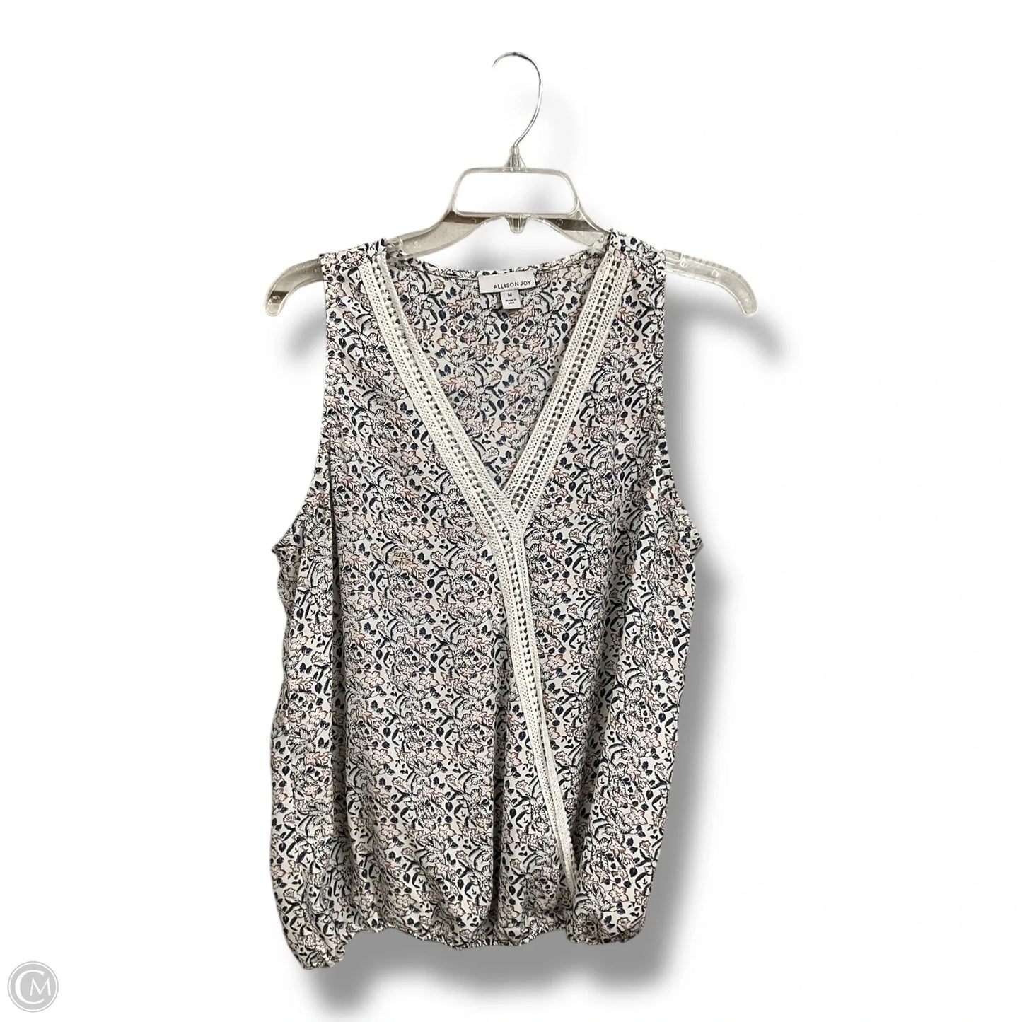 Top Sleeveless By Allison Joy In Floral Print, Size: M