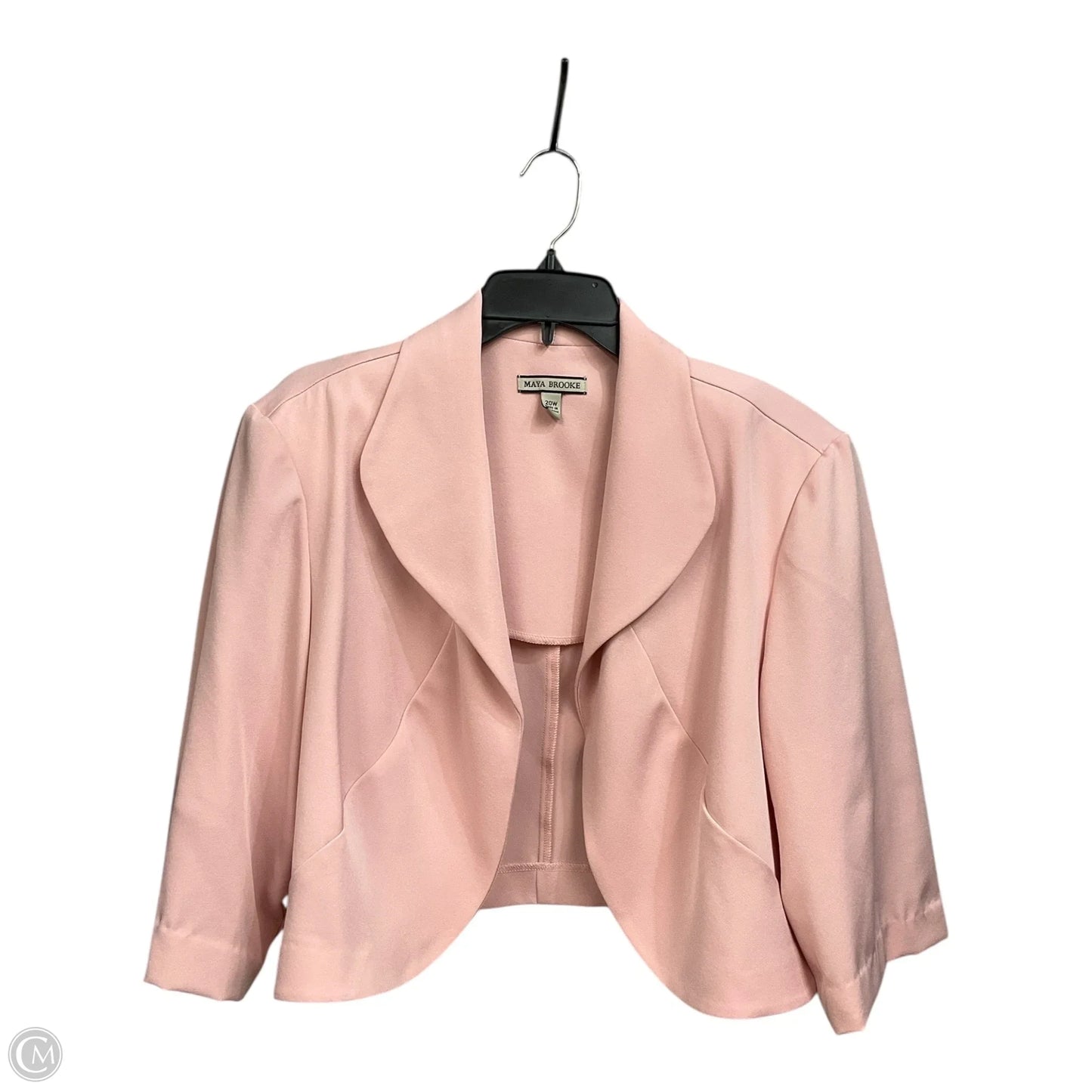 Blazer By Clothes Mentor In Pink, Size: 1x