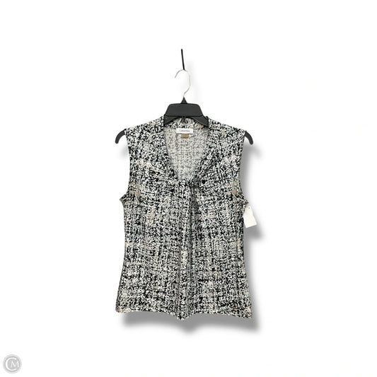 Top Sleeveless By Calvin Klein In Multi-colored, Size: S