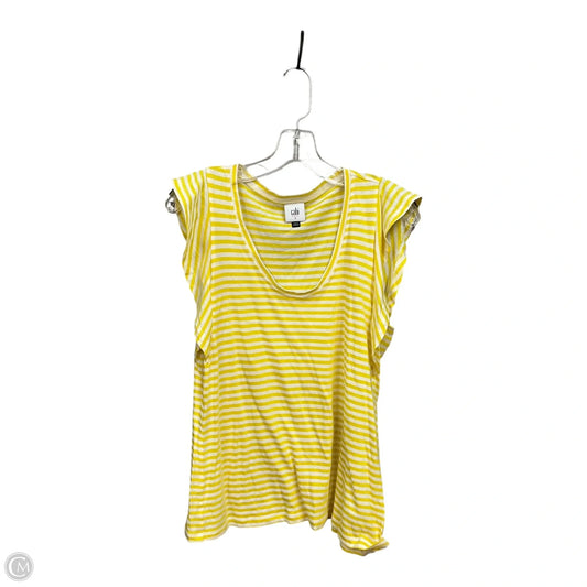 Top Sleeveless By Cabi In Striped Pattern, Size: S