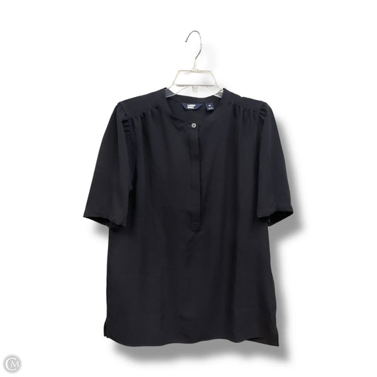 Top Short Sleeve By Lands End In Navy, Size: L