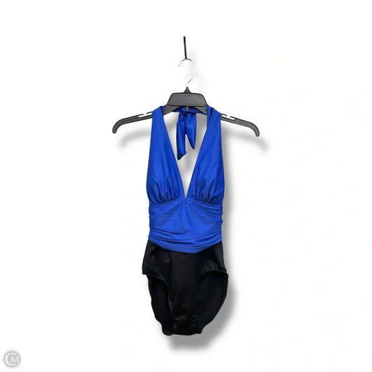 Swimsuit By Clothes Mentor In Black & Blue, Size: M