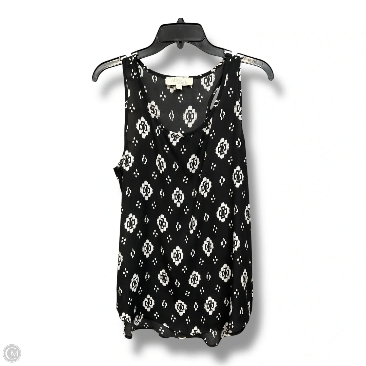Top Sleeveless By Olive And Oak In Black & White, Size: S