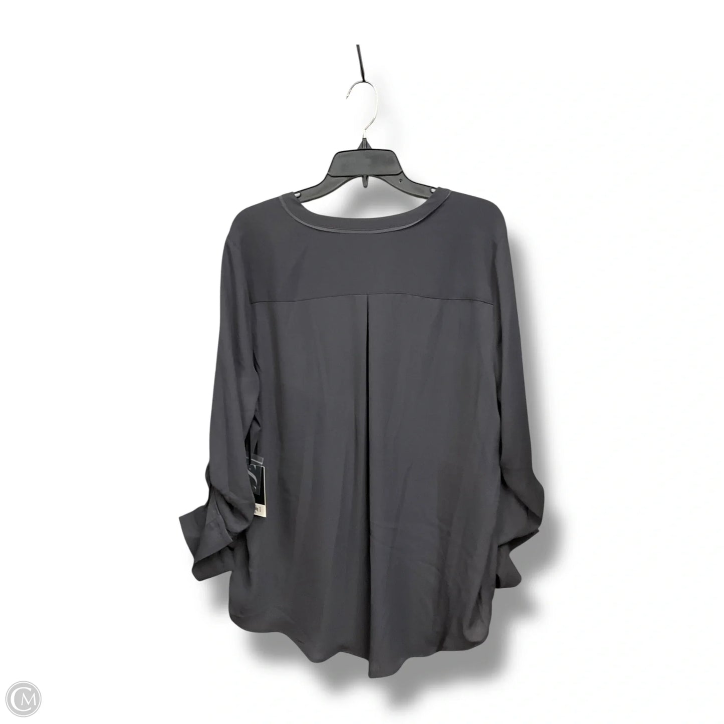 Blouse 3/4 Sleeve By Simply Vera In Grey, Size: Xl