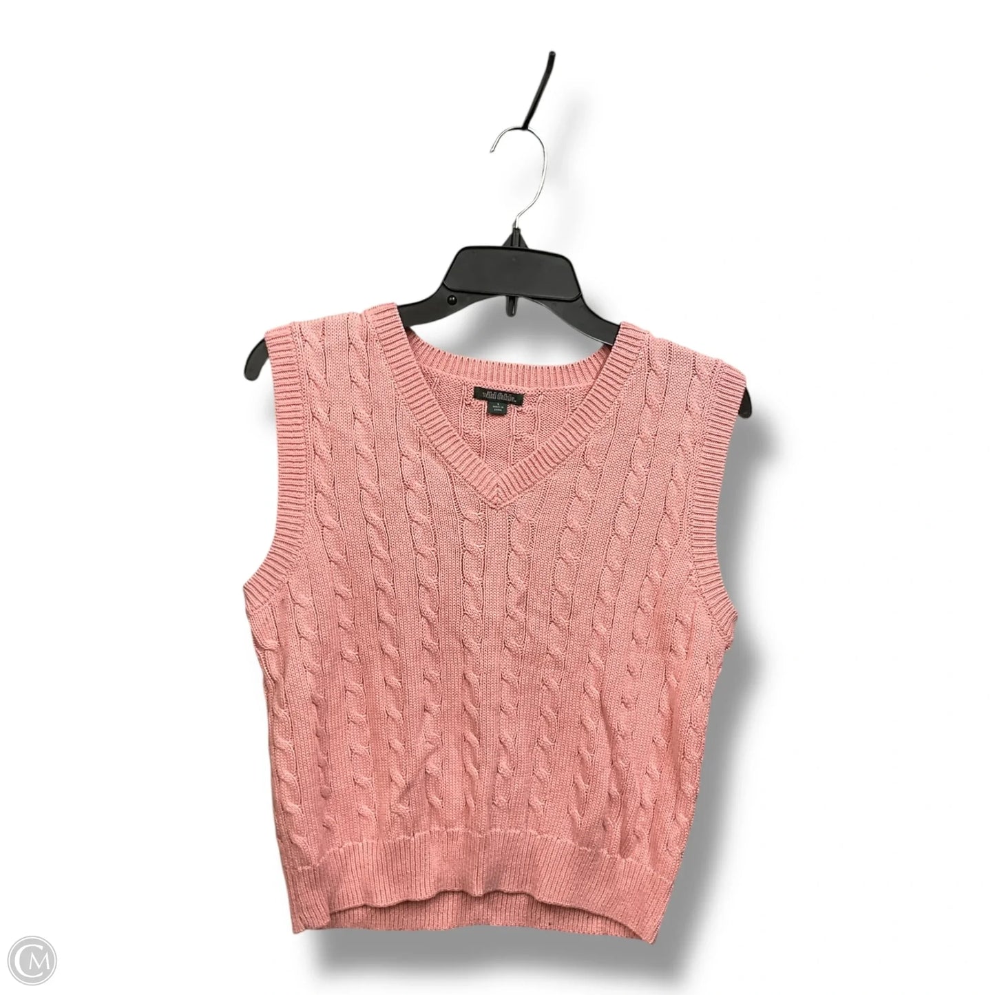 Vest Sweater By Wild Fable In Pink, Size: L