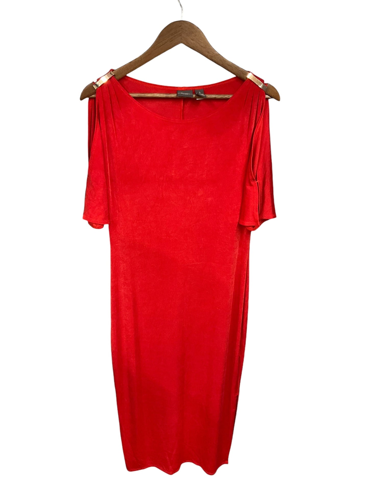 Dress Casual Maxi By Chicos In Red, Size: 1