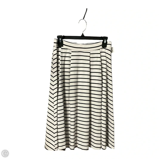 Skirt Mini & Short By Elle In Striped Pattern, Size: M