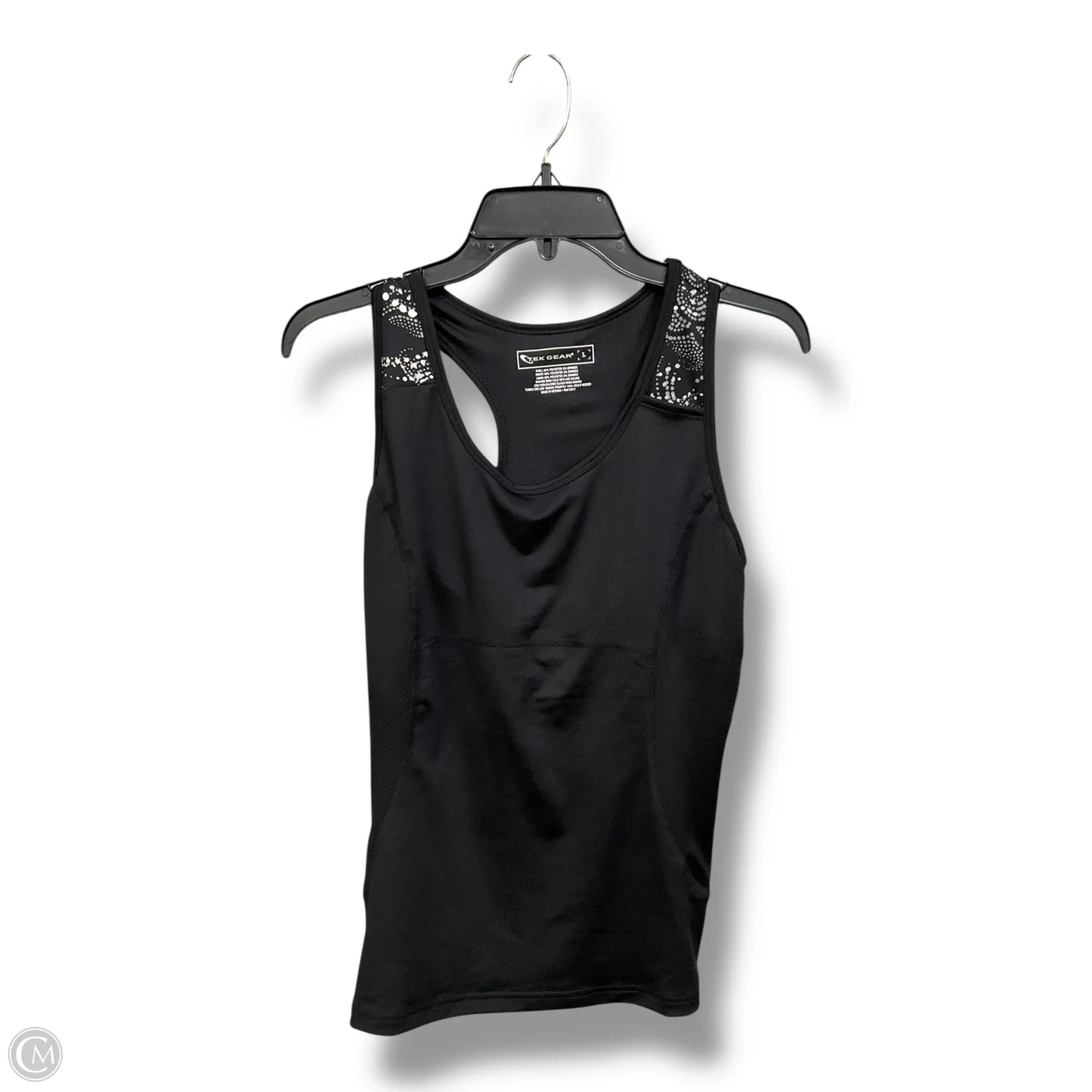 Athletic Tank Top By Tek Gear In Black, Size: L