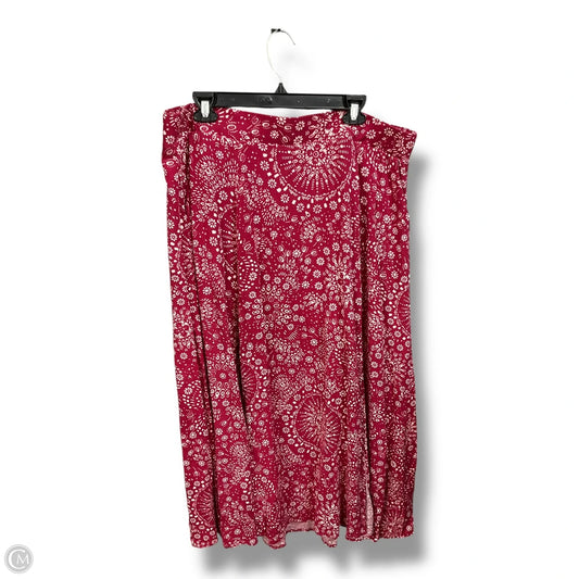 Skirt Maxi By Torrid In Pink & White, Size: 2x