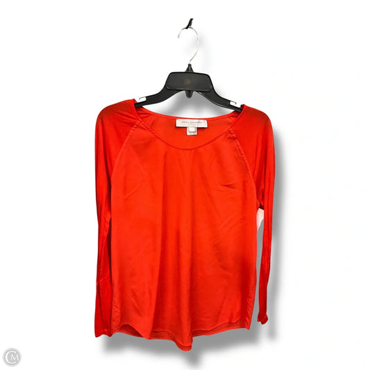 Top Long Sleeve By French Connection In Orange, Size: L