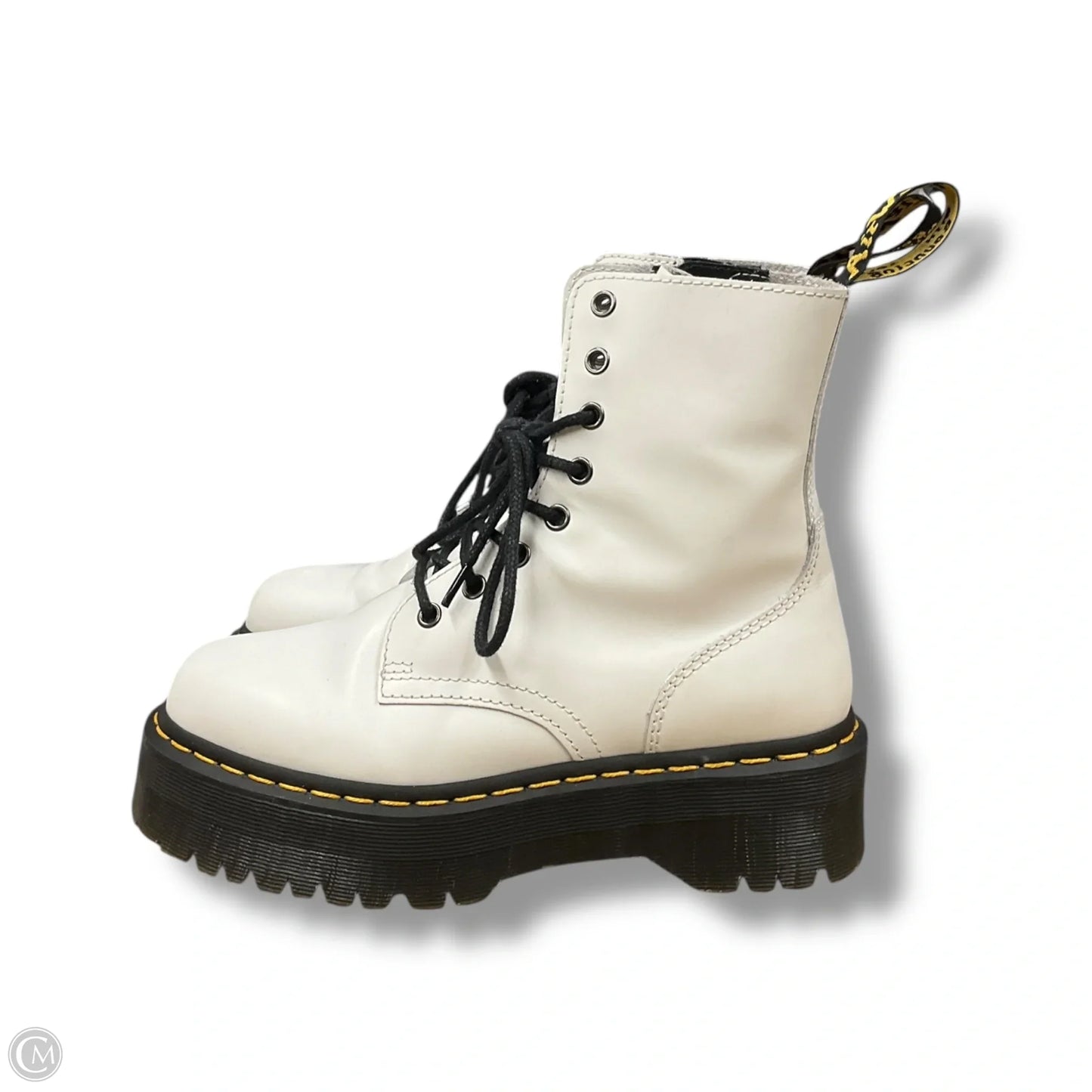 Boots Combat By Dr Martens In White, Size: 7