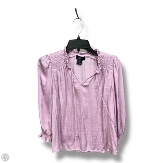 Top Long Sleeve By Rachel Roy In Purple, Size: Xs