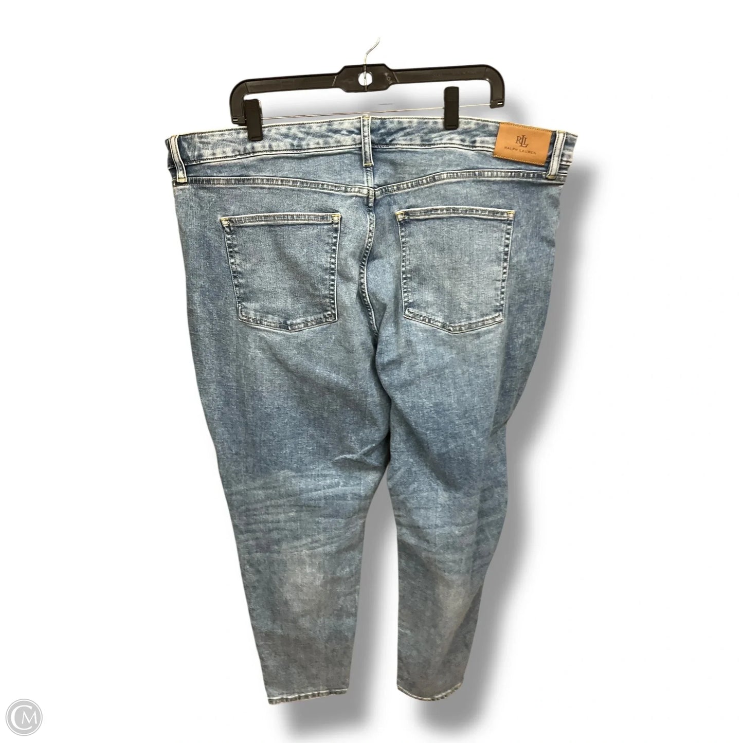 Jeans Skinny By Lauren By Ralph Lauren In Blue Denim, Size: 22