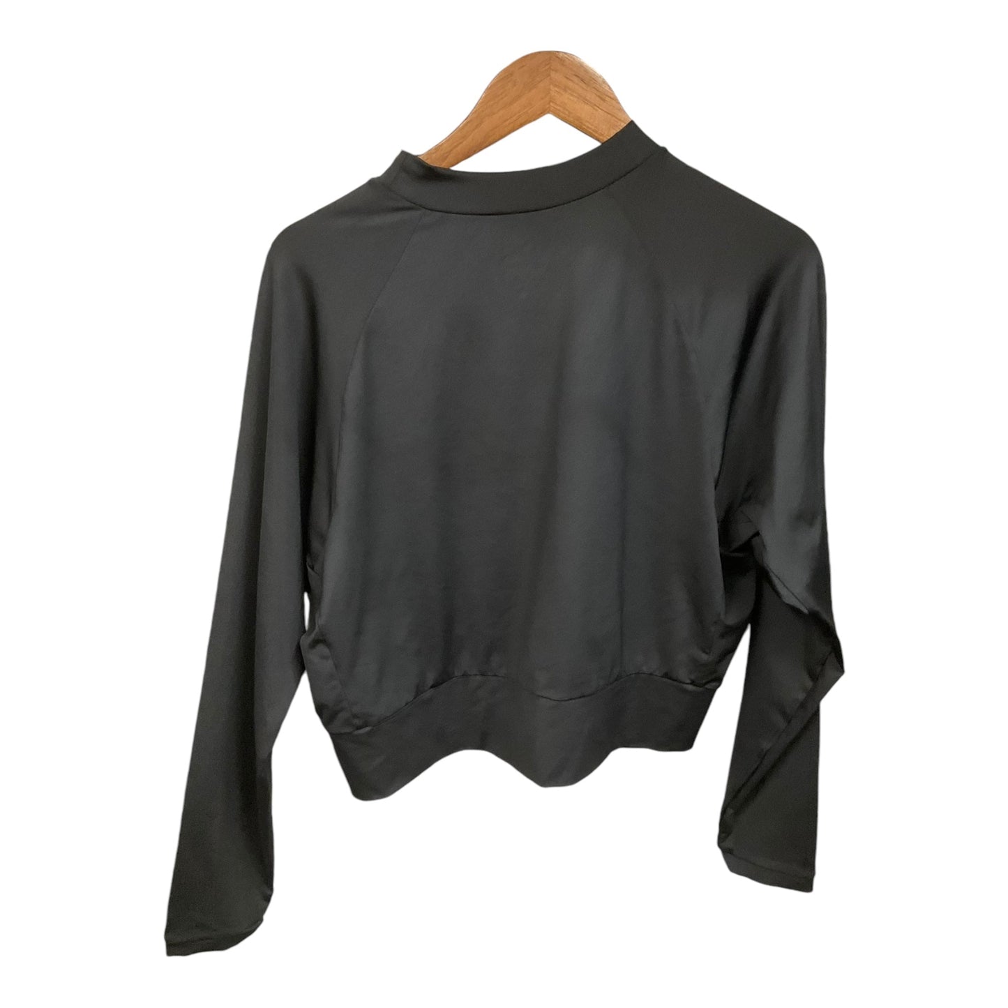 Athletic Top Long Sleeve Crewneck By Asics In Black, Size: L