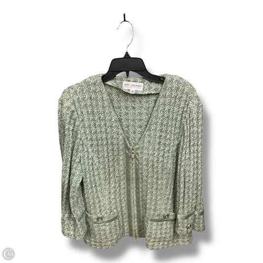 Blazer Luxury Designer By St John Collection In Green, Size: Xl