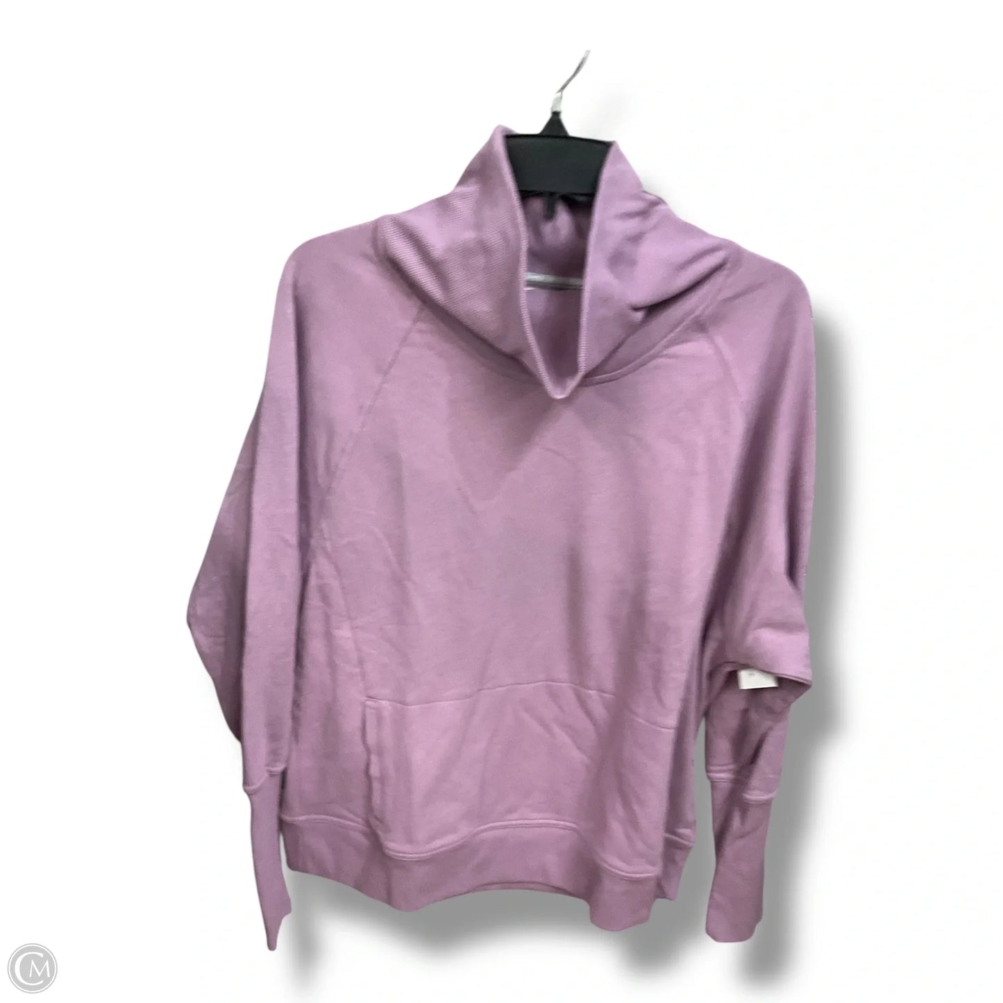 Athletic Sweatshirt Collar By Champion In Purple, Size: L