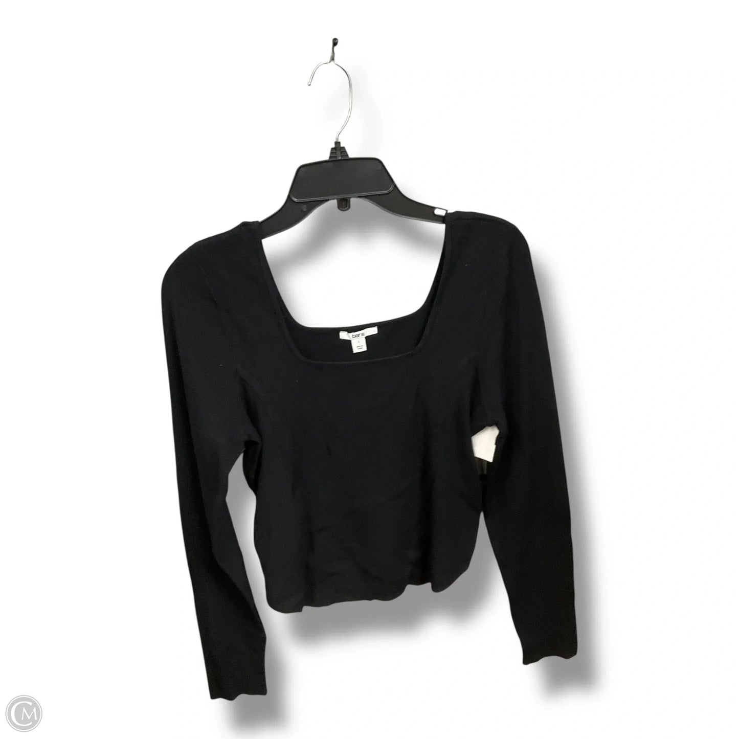 Top Long Sleeve By Bar Iii In Black, Size: L